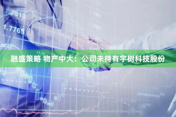 融盛策略 物产中大:公司未持有宇树科技股份