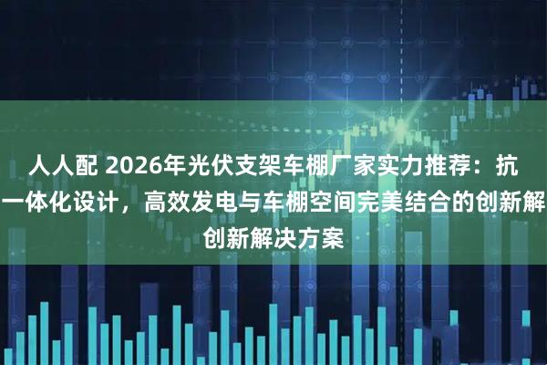 人人配 2026年光伏支架车棚厂家实力推荐：抗风抗震一体化设计，高效发电与车棚空间完美结合的创新解决方案